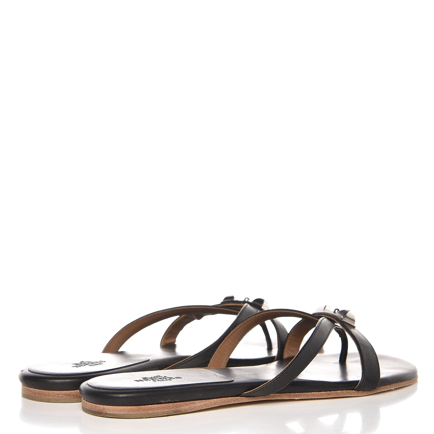 Nappa Calfskin Corfou Sandals 38 Black