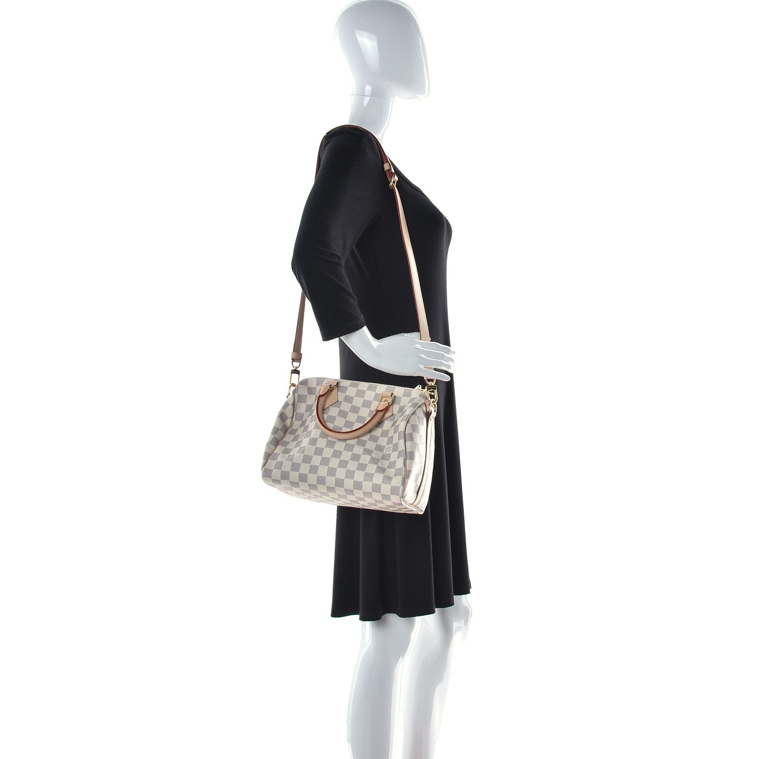 Louis Vuitton Damier Azur Speedy Bandouliere 25 2 of 13