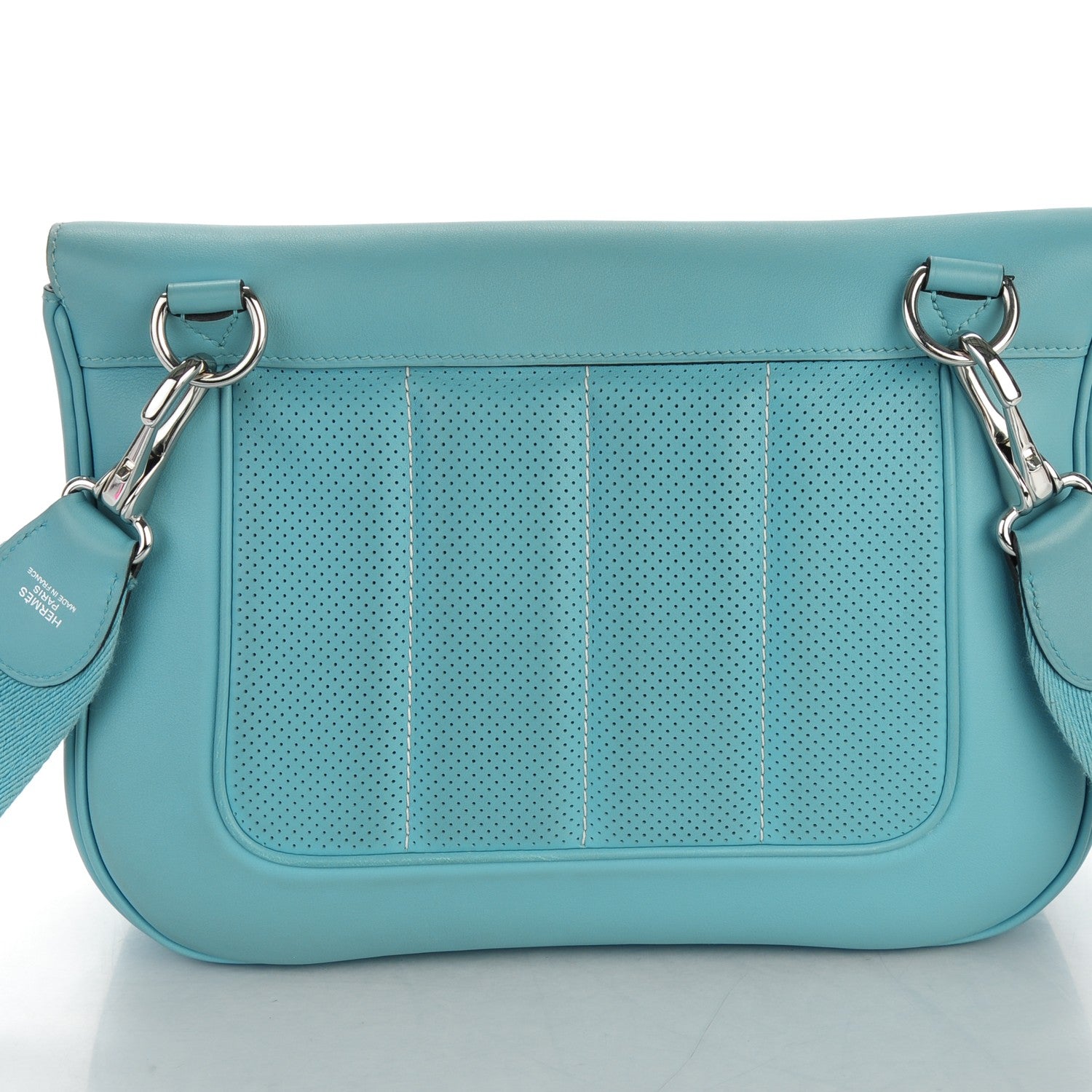 Hermes Veau Swift Sac Berline 28 Bleu Atoll 8 of 10