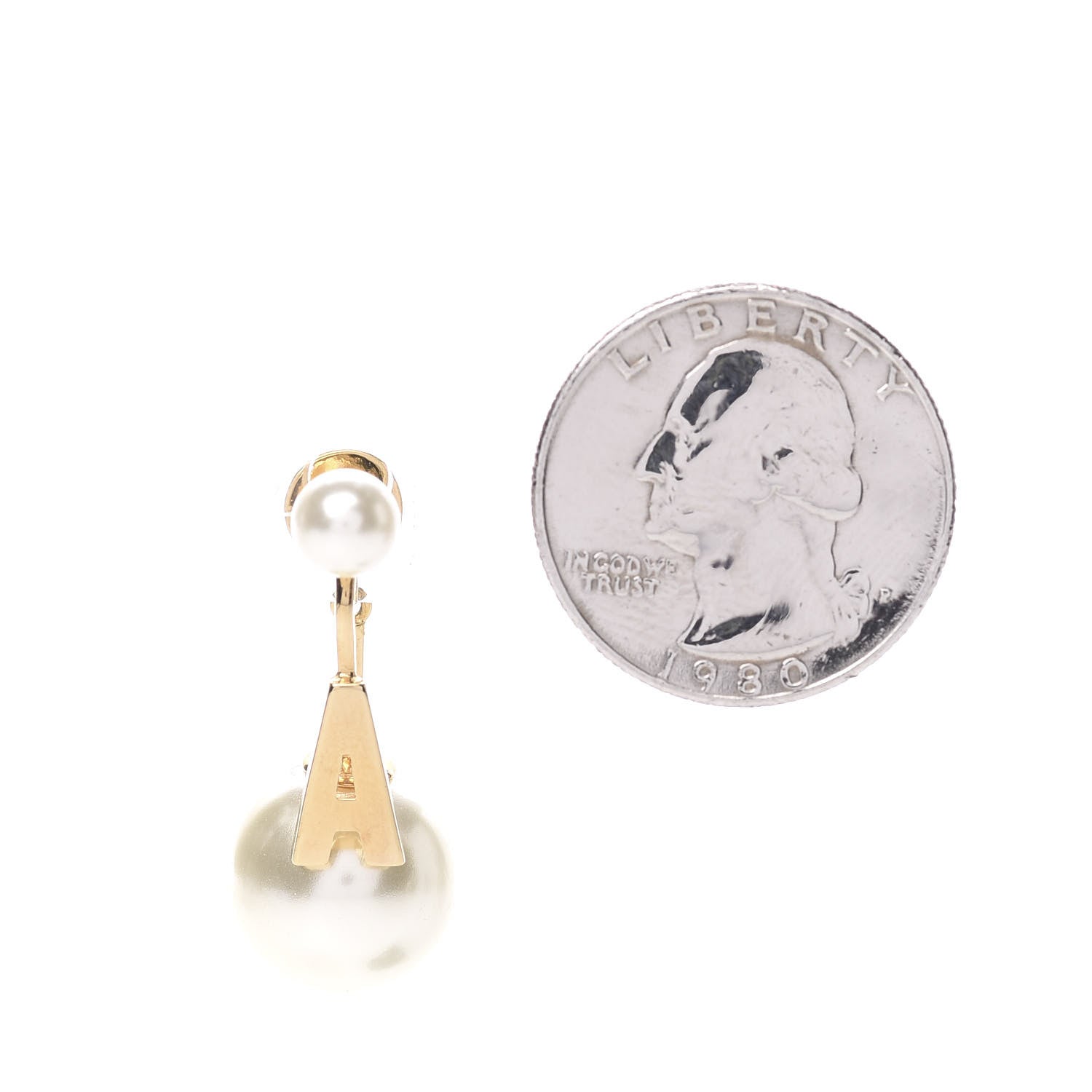 Christian Dior Pearl My ABCDior A Tribale Earring Gold 2 of 5