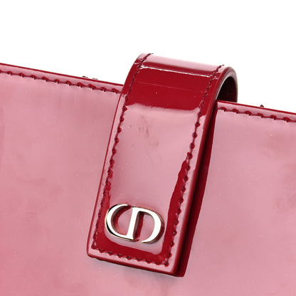 Christian Dior Patent Calfskin 30 Montaigne Gusseted Card Holder Red 9 of 9