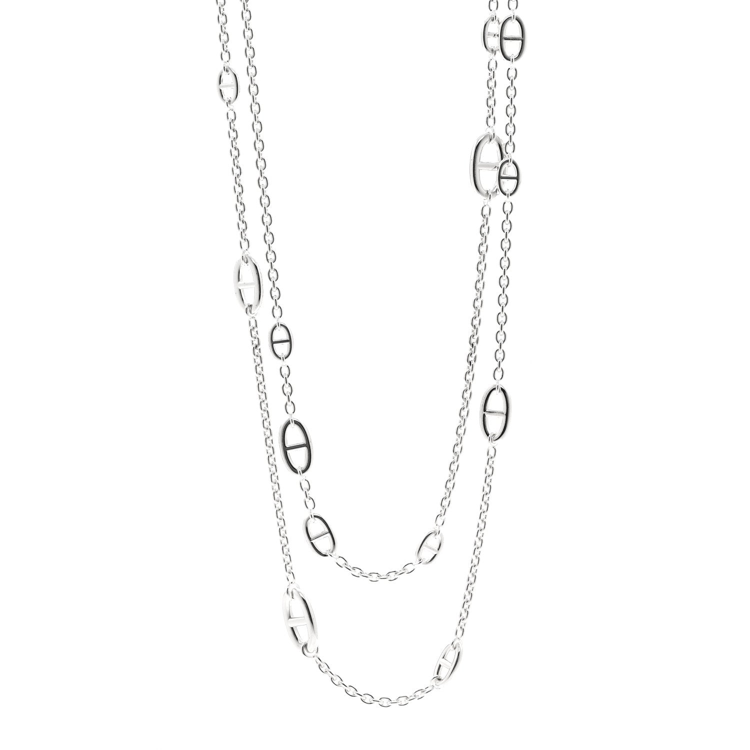 Hermes Sterling Silver Farandole Necklace 160 1 of 6