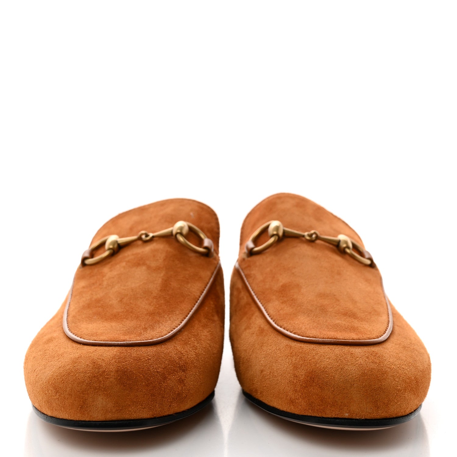 Gucci Suede Cachemire Malaga Kid Womens Princetown Slippers 36.5 Blondie Cognac 2 of 9