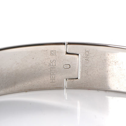 Hermes Enamel Narrow Clic Clac H Bracelet PM White 4 of 5