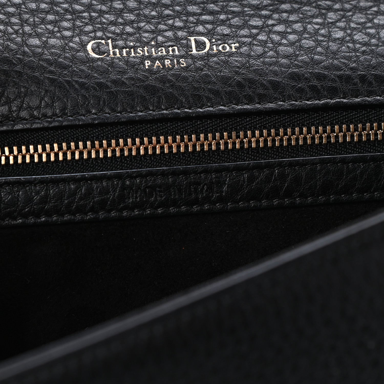 Christian Dior Grained Calfskin Medium Diorama Flap Bag Black 7 of 9