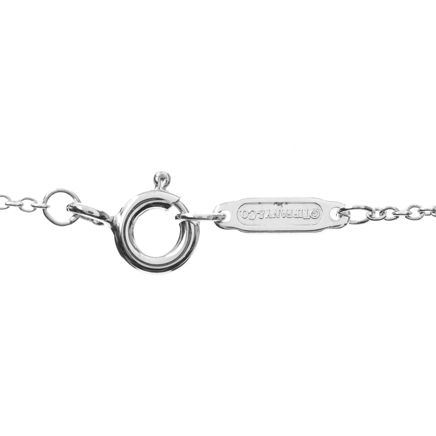 Tiffany Sterling Silver Return to Tiffany Heart Key Pendant Necklace 4 of 5