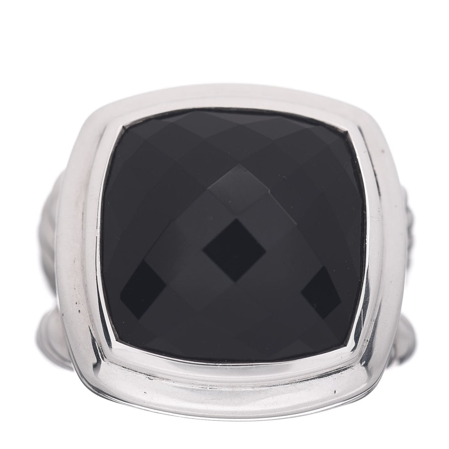 Sterling Silver Black Onyx 16mm Albion Ring 57 8