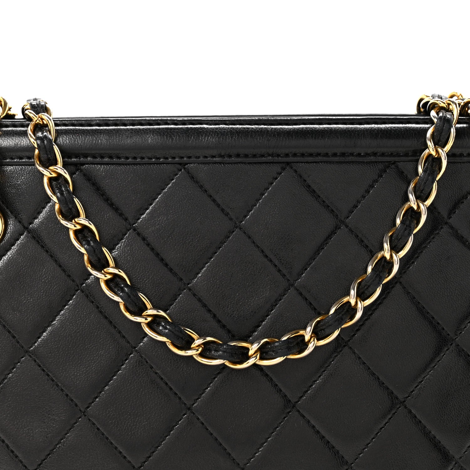 Chanel Lambskin Quilted Tassel Bag Black 9 of 15