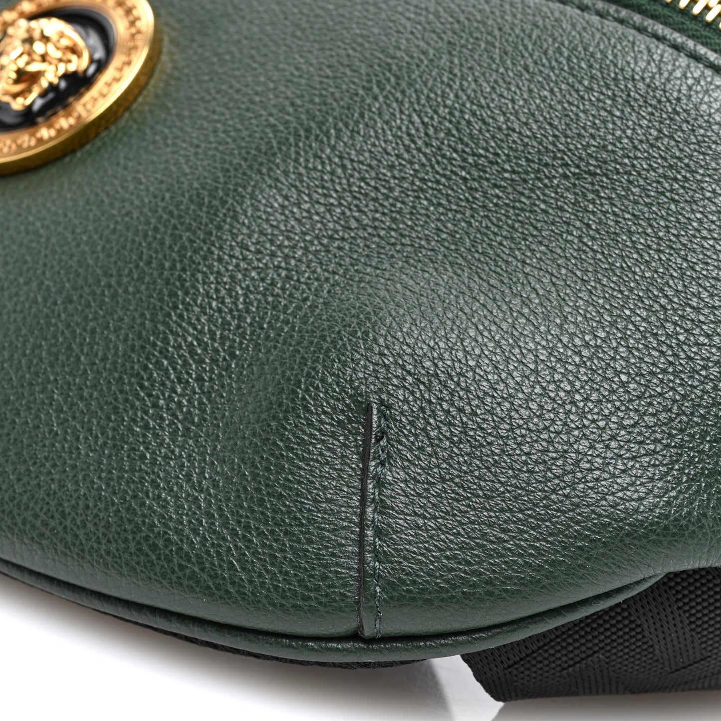 Grained Calfskin Vanitas Medea Belt Bag Green