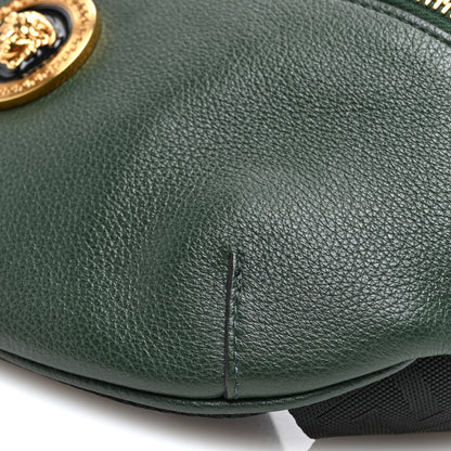 Versace Grained Calfskin Vanitas Medea Belt Bag Green 9 of 9
