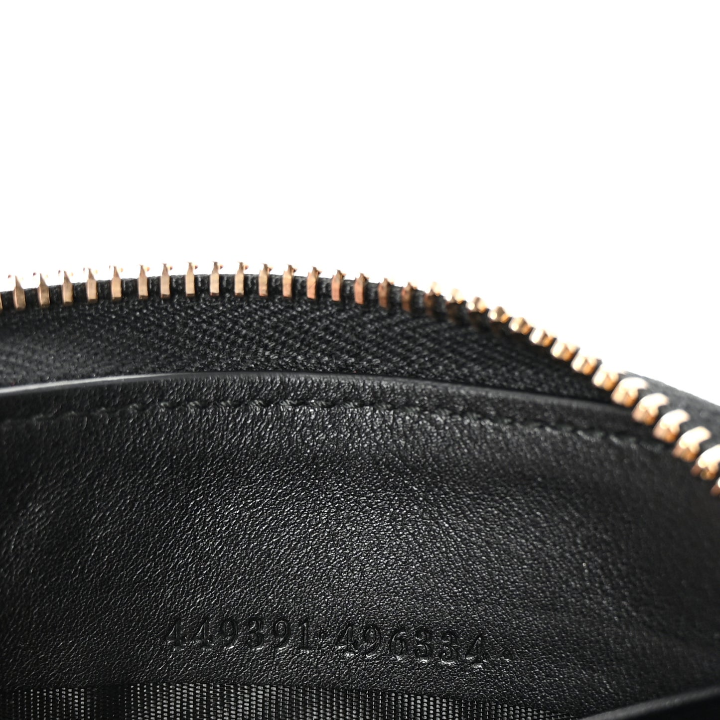 Microguccissima Zip Around Wallet Black