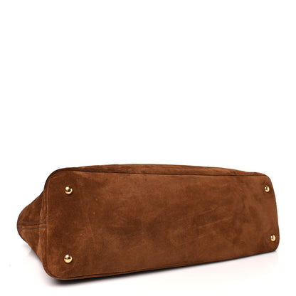 Miu Miu Camoscio Large Aventure Bag Oak 4 of 10