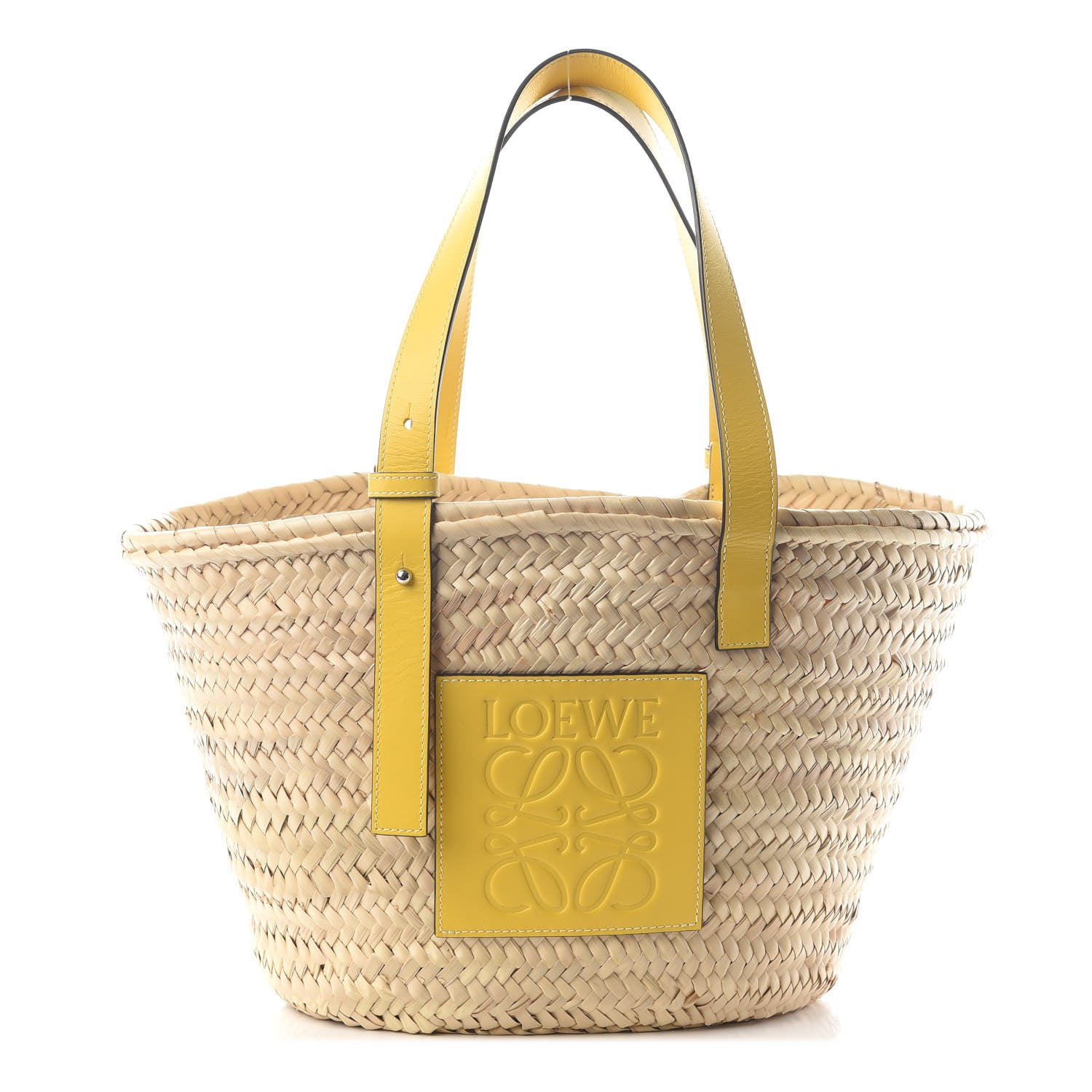 Loewe Raffia Basket Tote Bag Natural Yellow 1 of 8