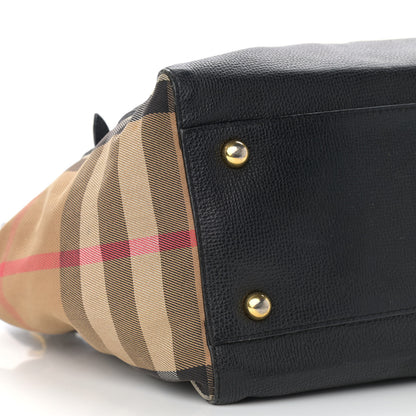 Burberry Grainy Calfskin House Check Small Canterbury Black 8 of 12