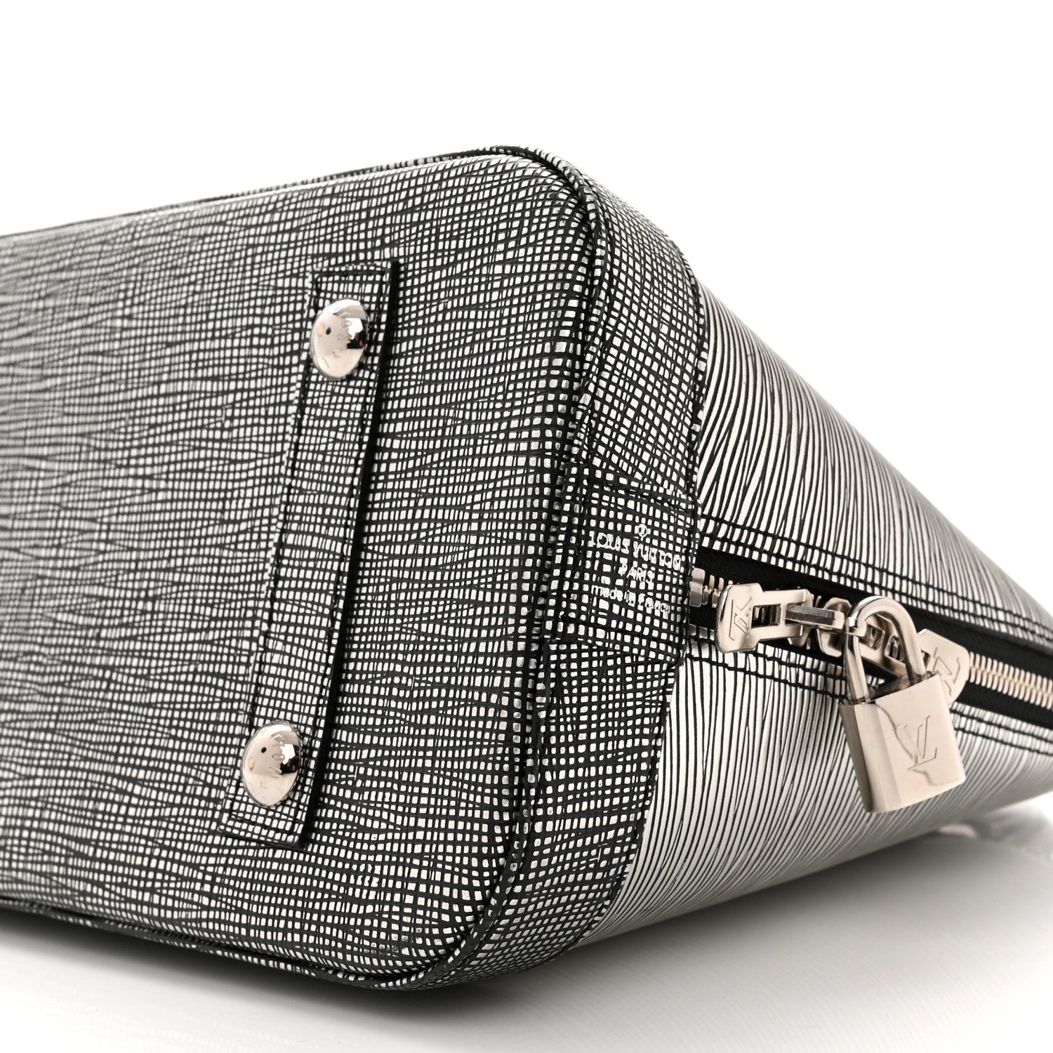 Louis Vuitton Metallic Epi Alma PM Black Silver 10 of 10