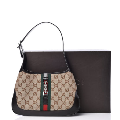 Gucci Monogram Web Small Jackie O Hobo Dark Brown 10 of 10