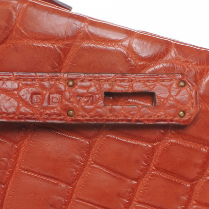 Hermes Matte Niloticus Crocodile Kelly 35 Sanguine 13 of 16