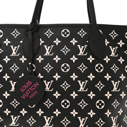 Louis Vuitton Empreinte Spring In The City Neverfull MM Black White Pink 8 of 11