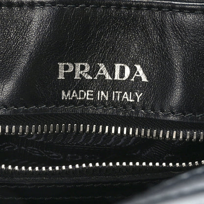 Prada Soft Calfskin Diagramme Camera Bag Black 6 of 8