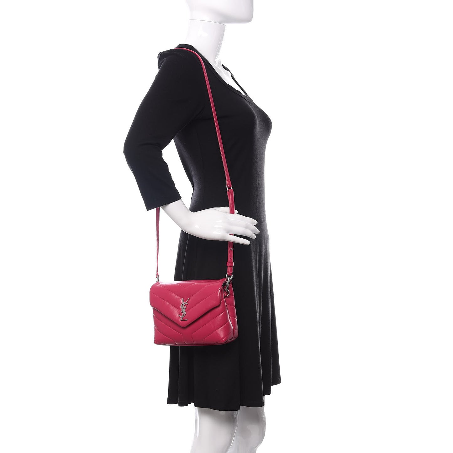 Calfskin Y Quilted Monogram Toy Loulou Crossbody Bag Freesia
