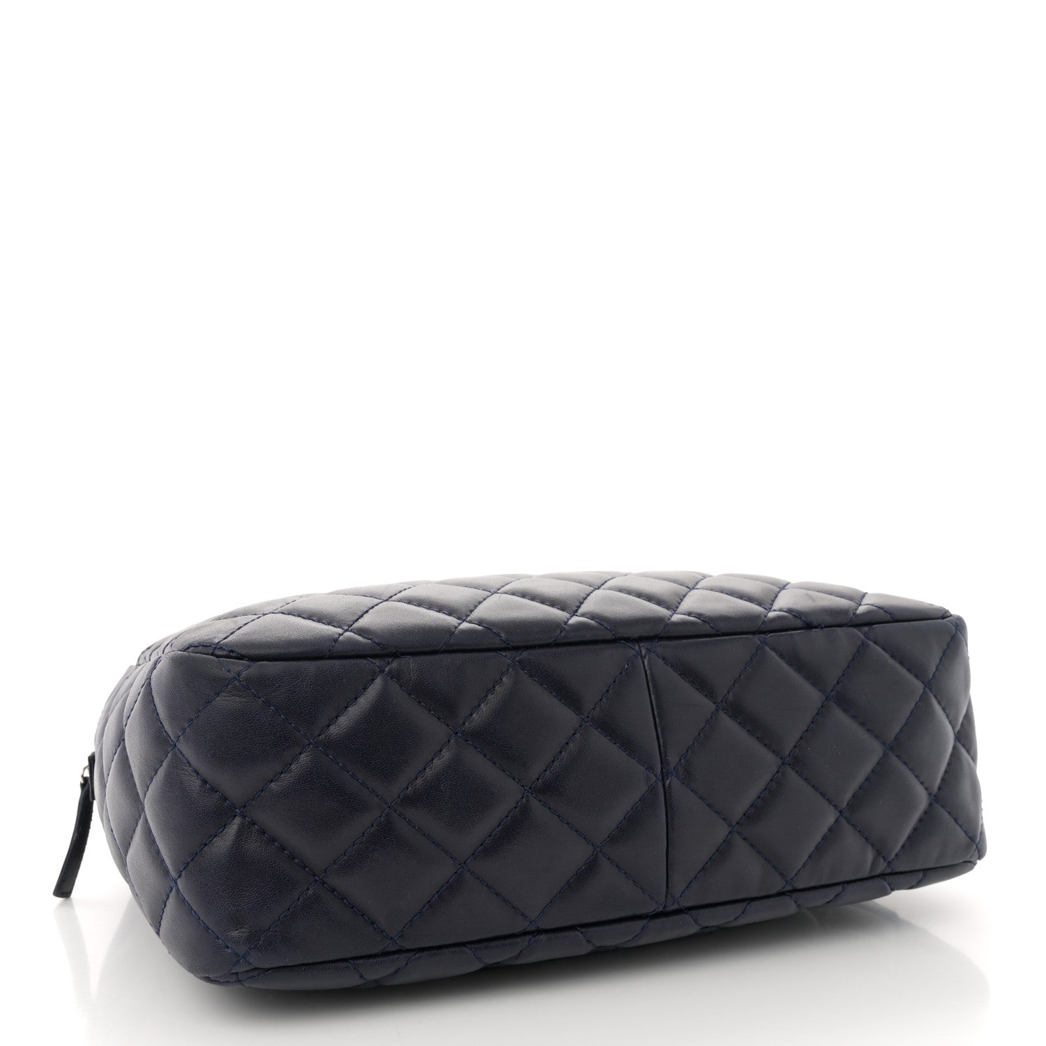 Chanel Lambskin Quilted Large Camera Case Navy Blue Navy Blue 4 of 11