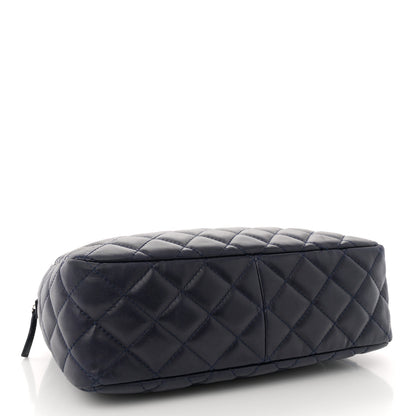 Chanel Lambskin Quilted Large Camera Case Navy Blue Navy Blue 4 of 11