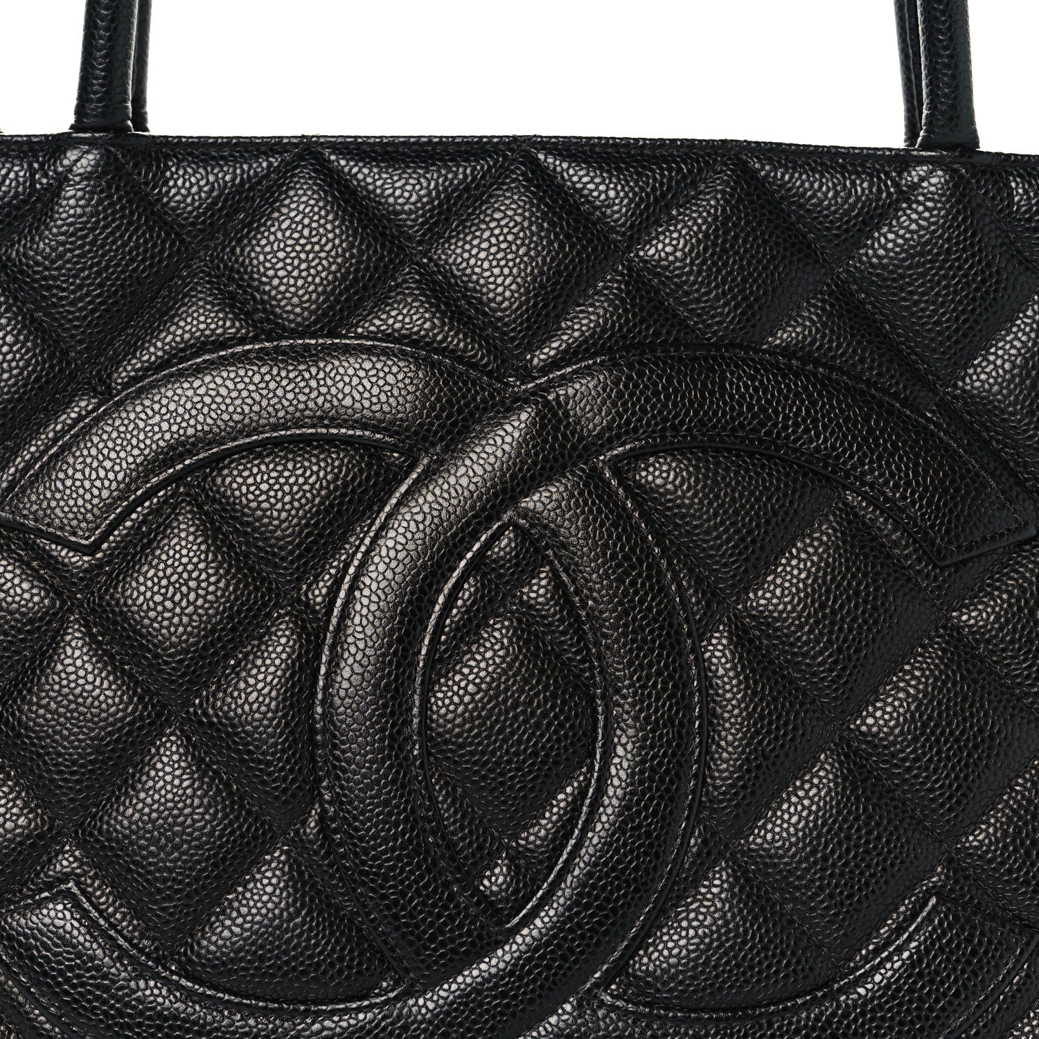 Chanel Caviar Quilted Medallion Tote Black 7 of 9