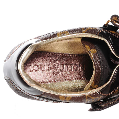 Louis Vuitton Patent Monogram Globe Trotter Sneakers 37.5 6 of 6