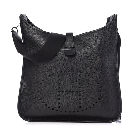 Hermes Taurillon Clemence Evelyne III GM Black 1 of 10