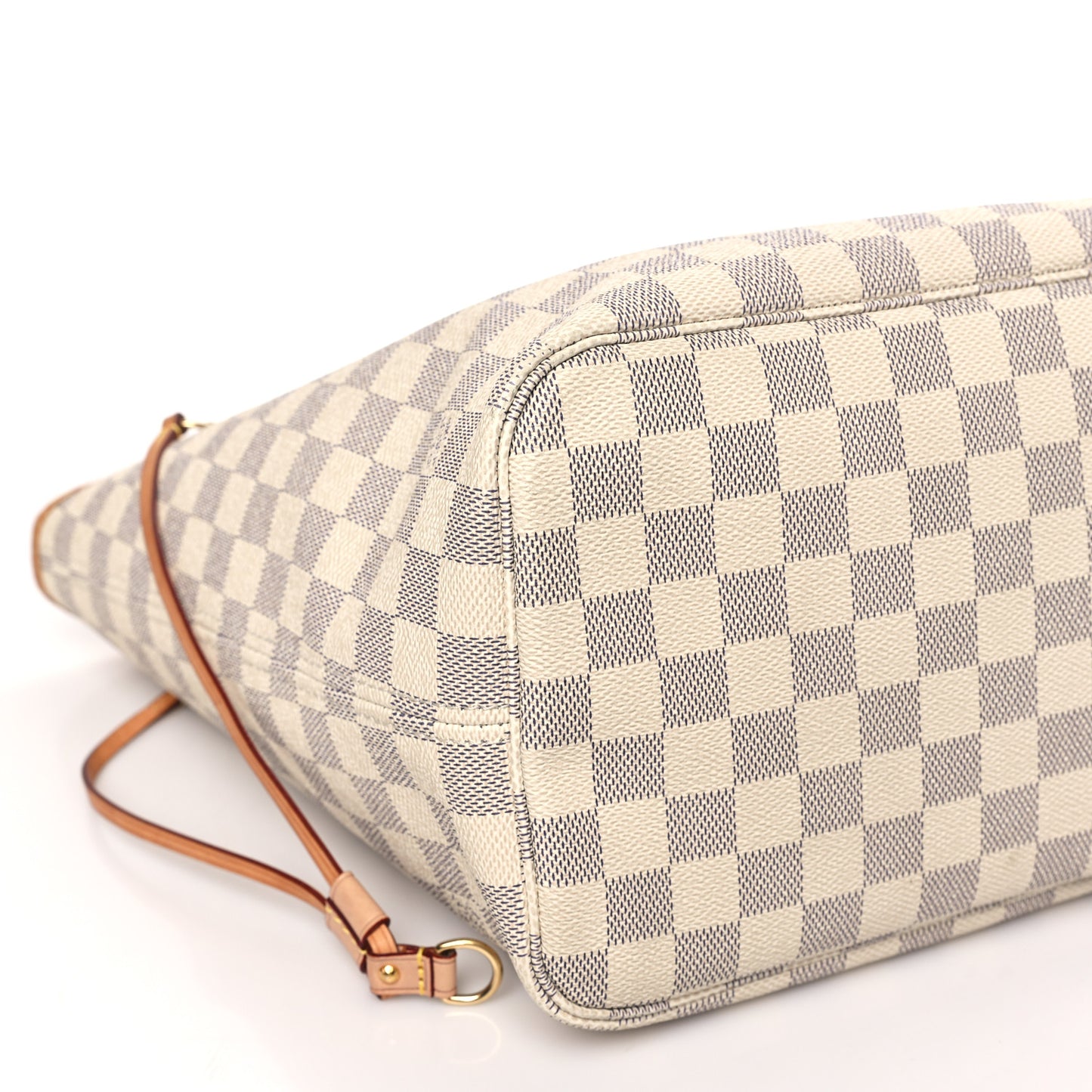 LOUIS VUITTON Damier Azur Neverfull MM Rose Ballerine