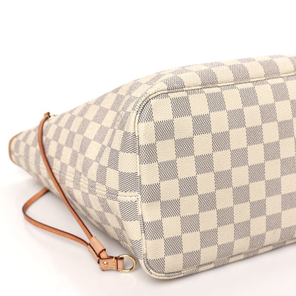 Louis Vuitton LOUIS VUITTON Damier Azur Neverfull MM Rose Ballerine 7 of 8