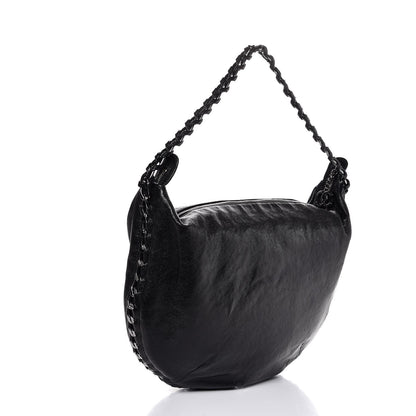 Chanel Glazed Caviar Modern Chain Hobo Black 4 of 8