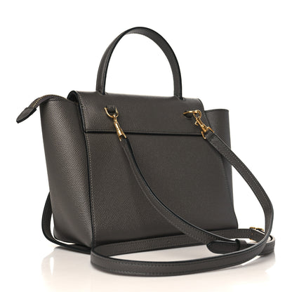 Celine Grained Calfskin Nano Belt Bag Grey 3 of 10