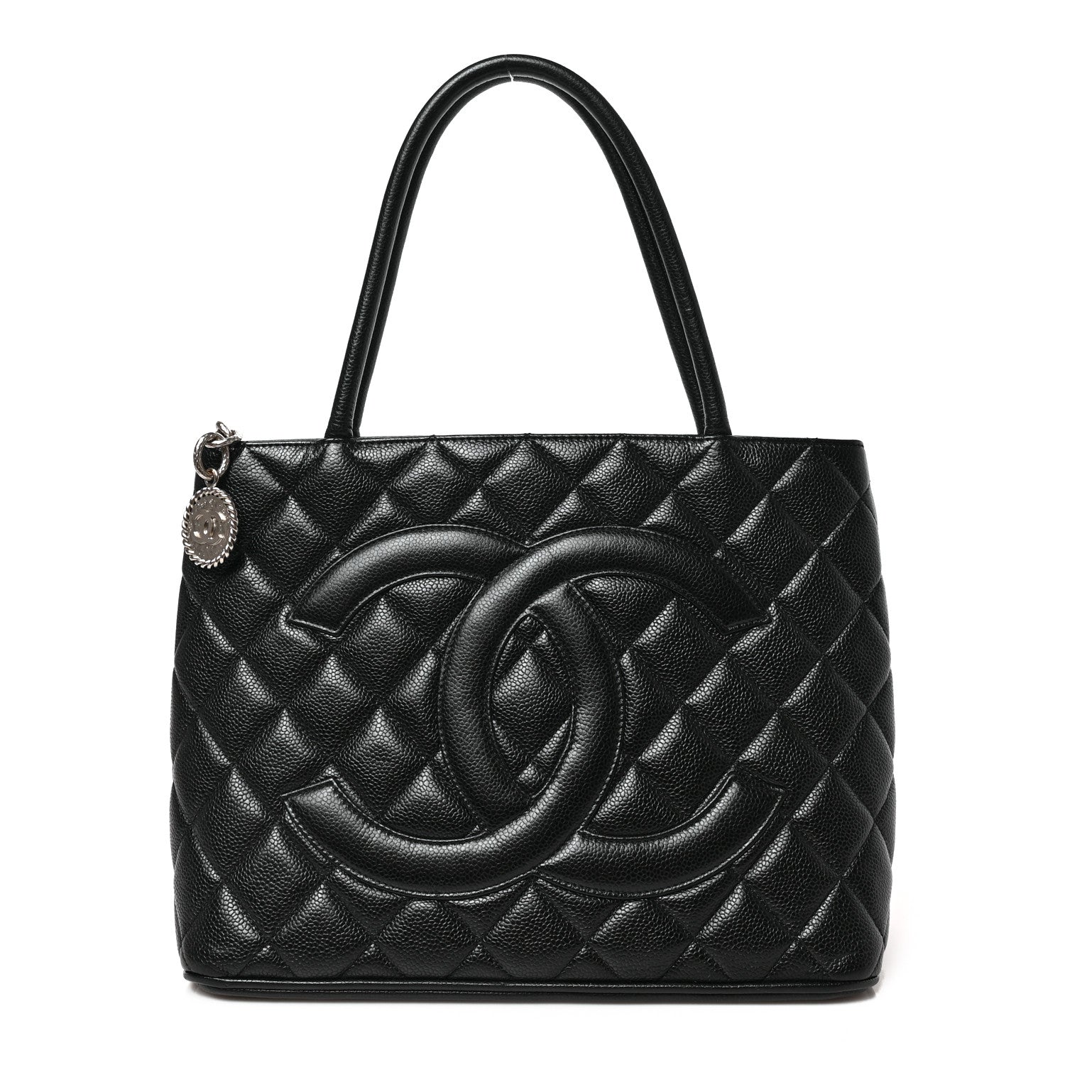 Chanel Caviar Quilted Medallion Tote Black 1 of 8