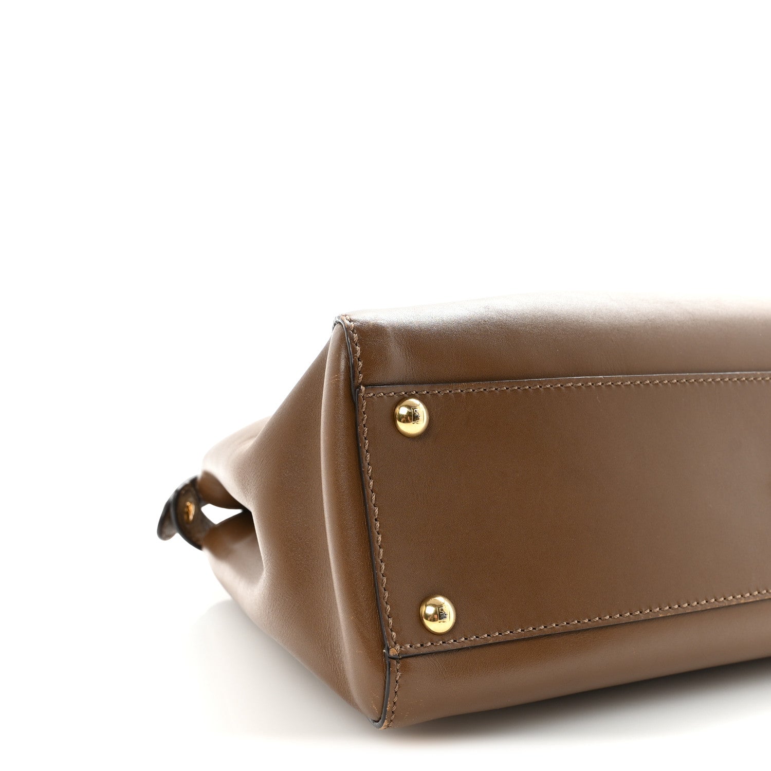 Fendi Vitello Morgan Fabric Jacquard Pequin Medium Peekaboo Iconic Satchel Foresta Tobacco Black 8 of 9