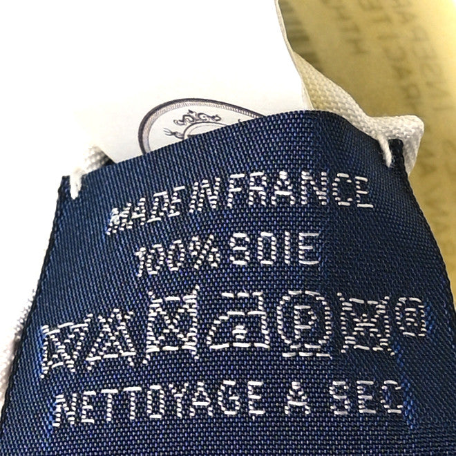 Hermes Silk Nous Sommes Inseparables Scarf 90 Caban Anthracite Creme 3 of 5