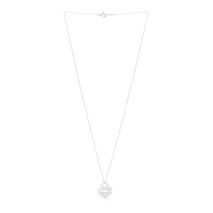 Tiffany Sterling Silver Small Return to Tiffany Heart Pendant Necklace 2 of 6