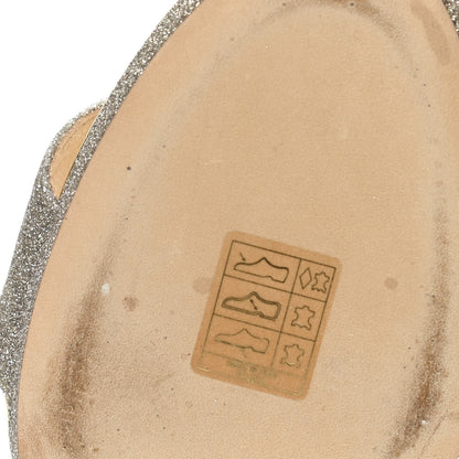 Jimmy Choo Dusty Glitter Misty 120 Sandals 39 Platinum Ice 8 of 10