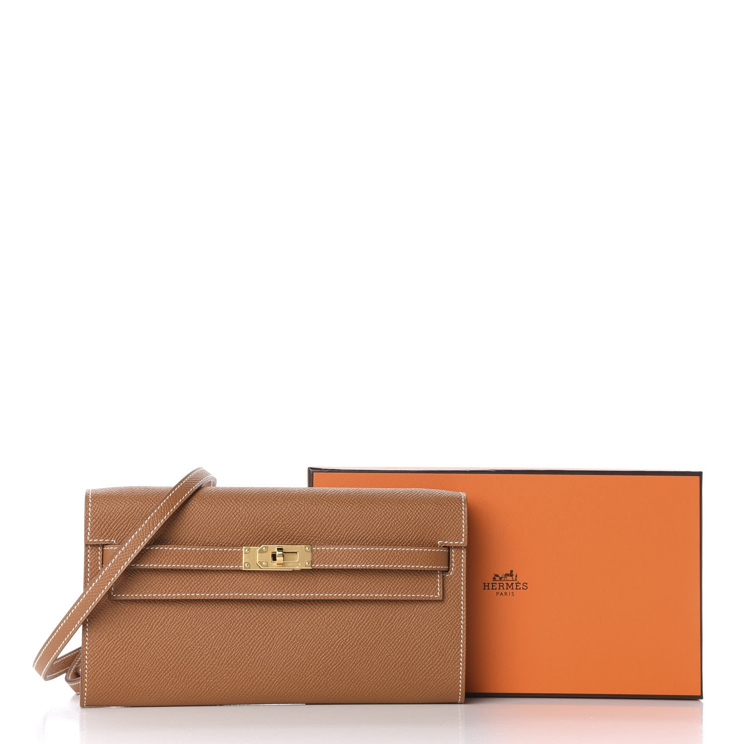 Hermes Epsom Kelly Wallet To Go Gold 11 of 11