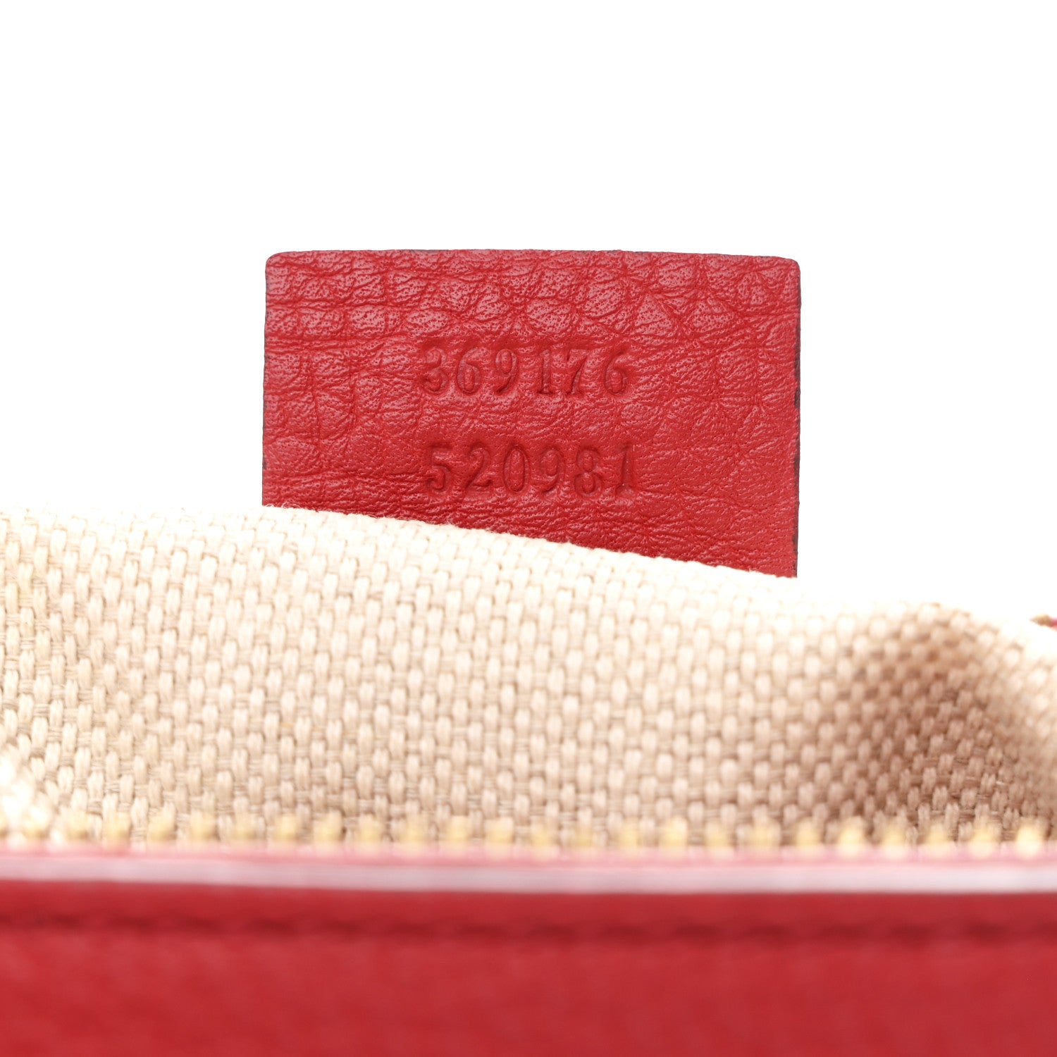 Gucci Pebbled Calfskin Small Soho Top Handle Bag Red 7 of 11