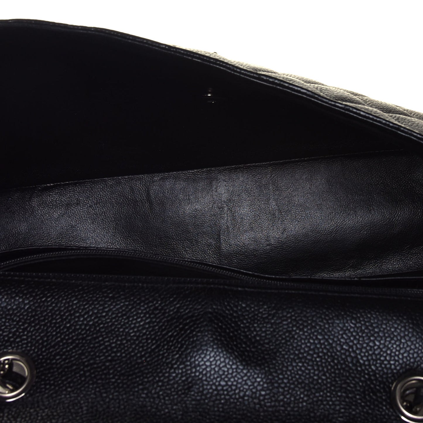 Caviar Quilted Jumbo Single Flap Black