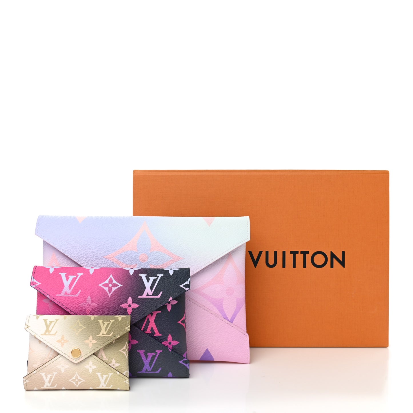 Monogram Giant Spring In The City Kirigami Pochette Set Sunrise Pastel Midnight Fuchsia Sunset Kaki