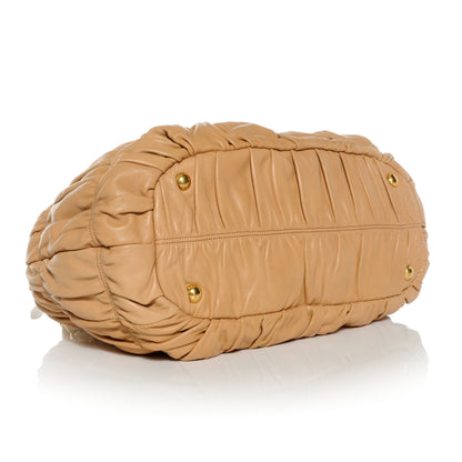 Prada Nappa Gaufre Tote Cuoio 4 of 10