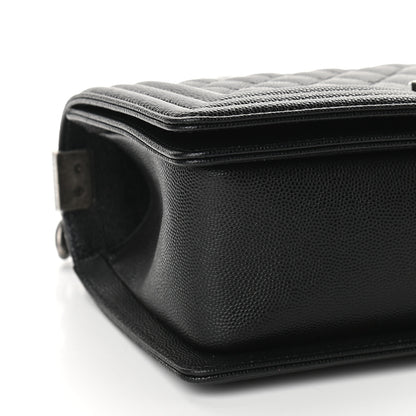 Chanel Caviar Quilted Medium Boy Flap Black 8 of 9