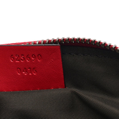 Gucci Calfskin Matelasse Large GG Marmont Pouch Cosmetic Case Hibiscus Red 7 of 7