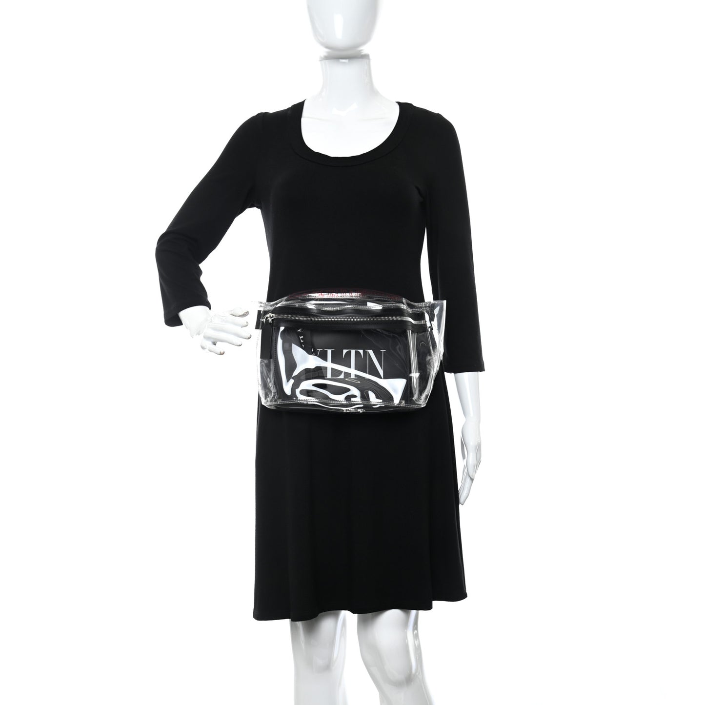 PVC VLTN Belt Bag Black