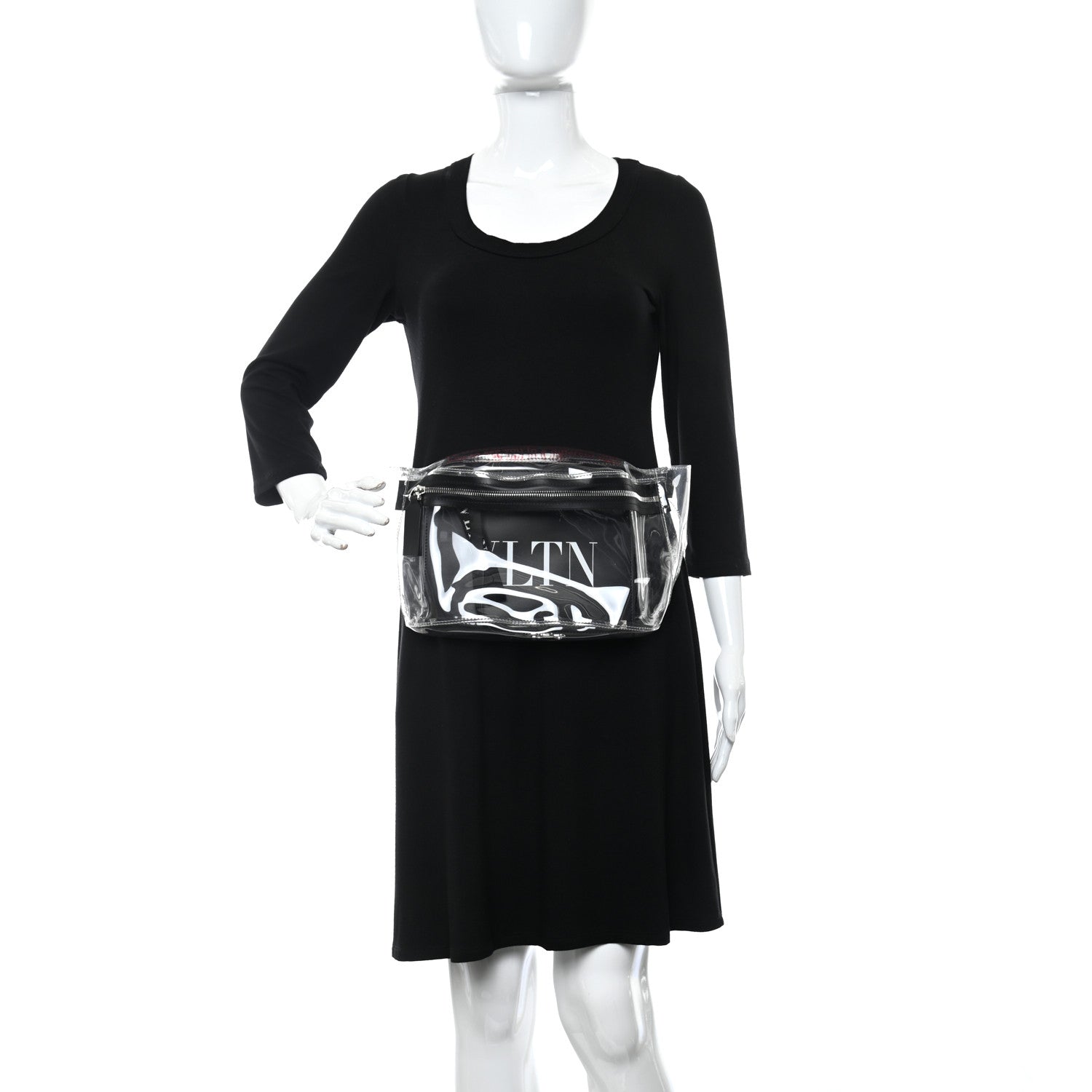 Valentino Garavani PVC VLTN Belt Bag Black 2 of 12