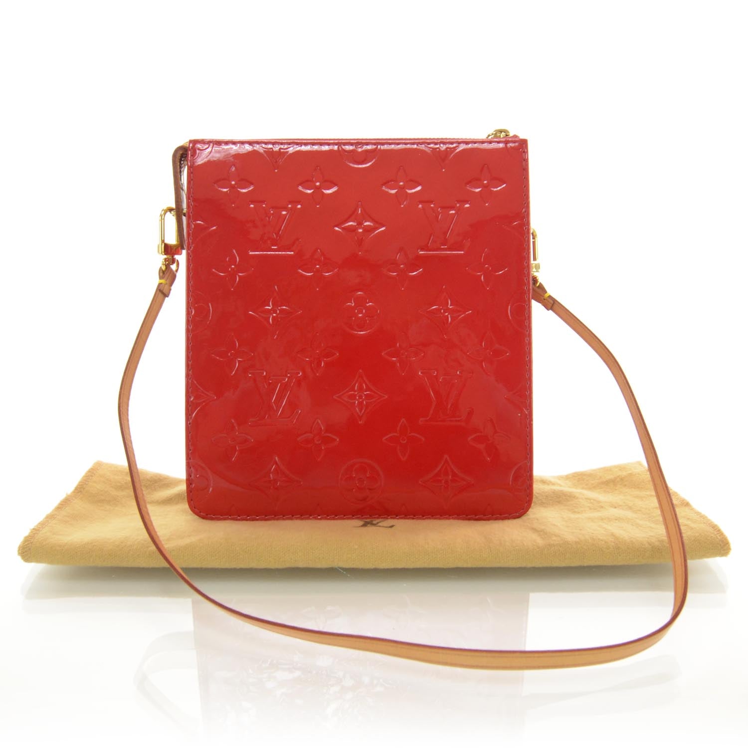 Louis Vuitton Vernis Mott Red 3 of 7