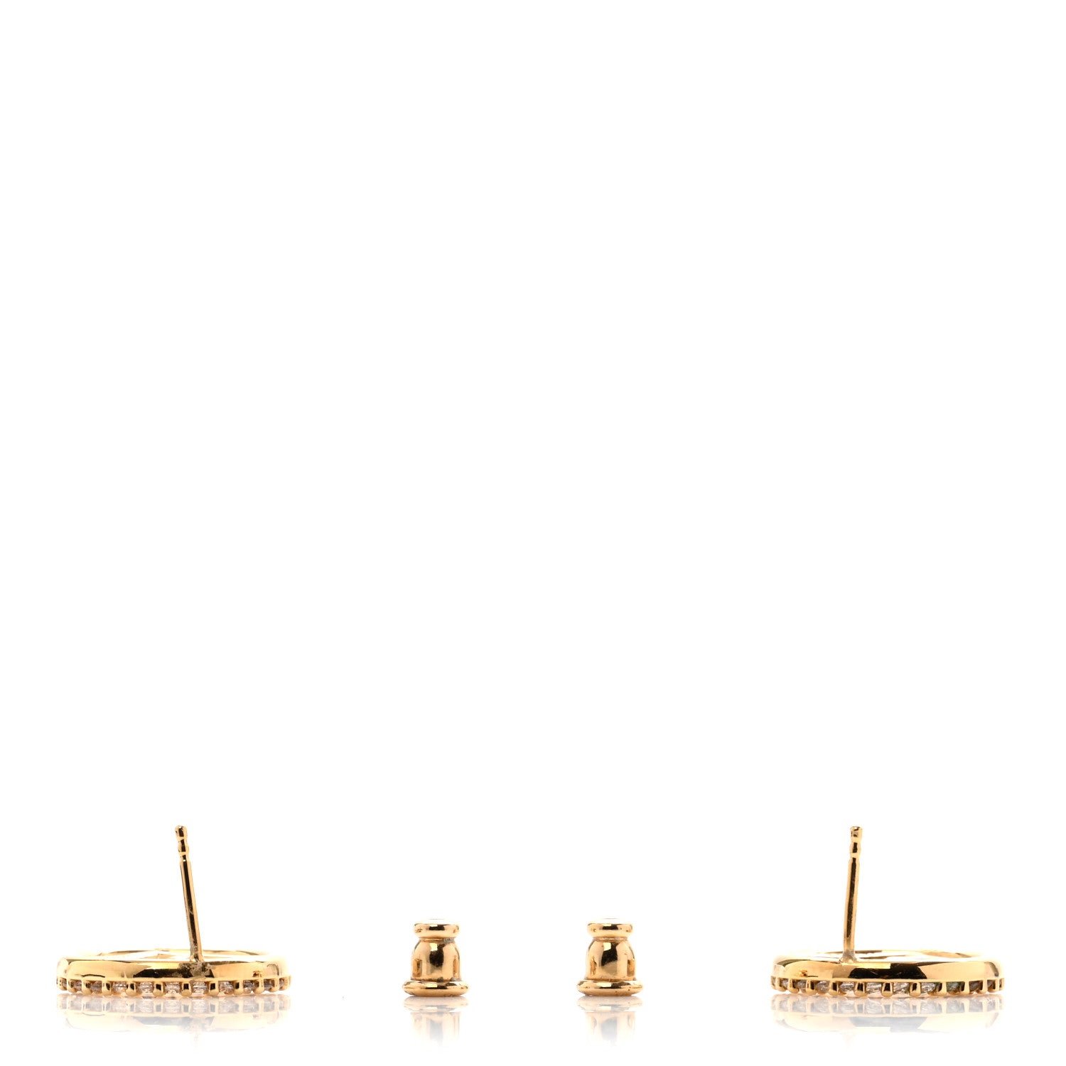 Fendi Metal Crystal F is Fendi Earrings Gold 3 of 5