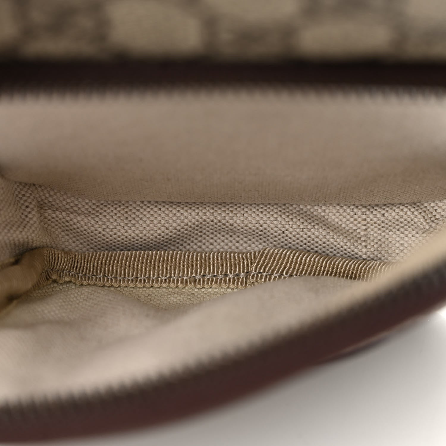Gucci GG Supreme Monogram Mini Neo Vintage Double Zip Messenger Bag Beige New Acero Crop 6 of 12